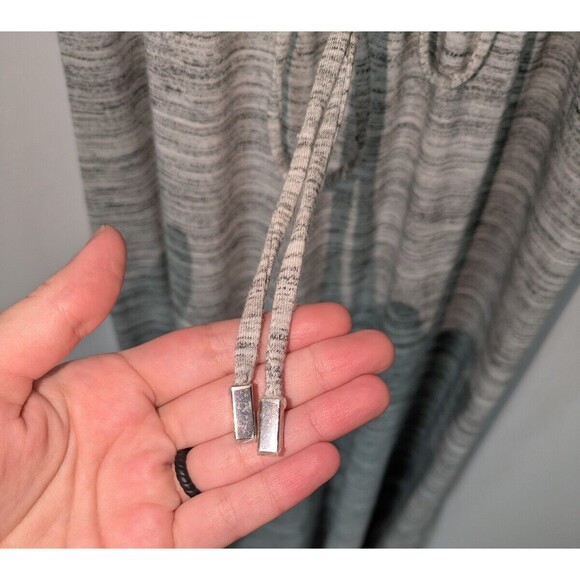 Banana Republic Dress M Women's Gray Marled Adjustable Straps Maxi Slits Cutout - Picture 2 of 11